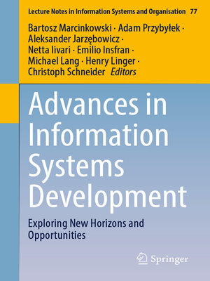 cover image of Advances in Information Systems Development